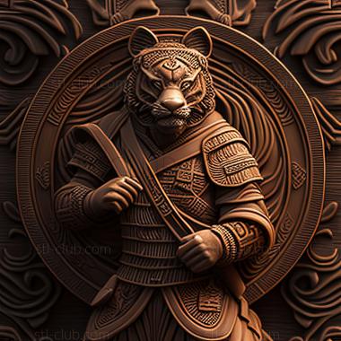 3D мадэль St Master Tigress FROM Panda Kung Fu (STL)